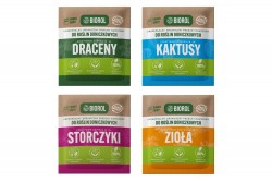 Nawóz do roślin AgriRol Biorol Draceny, Kaktusy, Storczyki, Zioła - Power Shot! 50g Zestaw 4 szt.